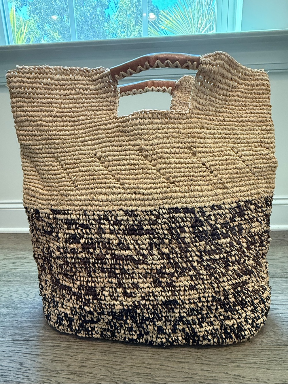 Able Raffia tote - Picture 2 of 12